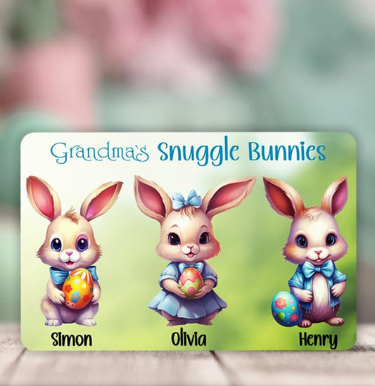 Personalized Easter Bunny Sign | Easter and Spring Décor for Door or Wall  | Grandma Gift |