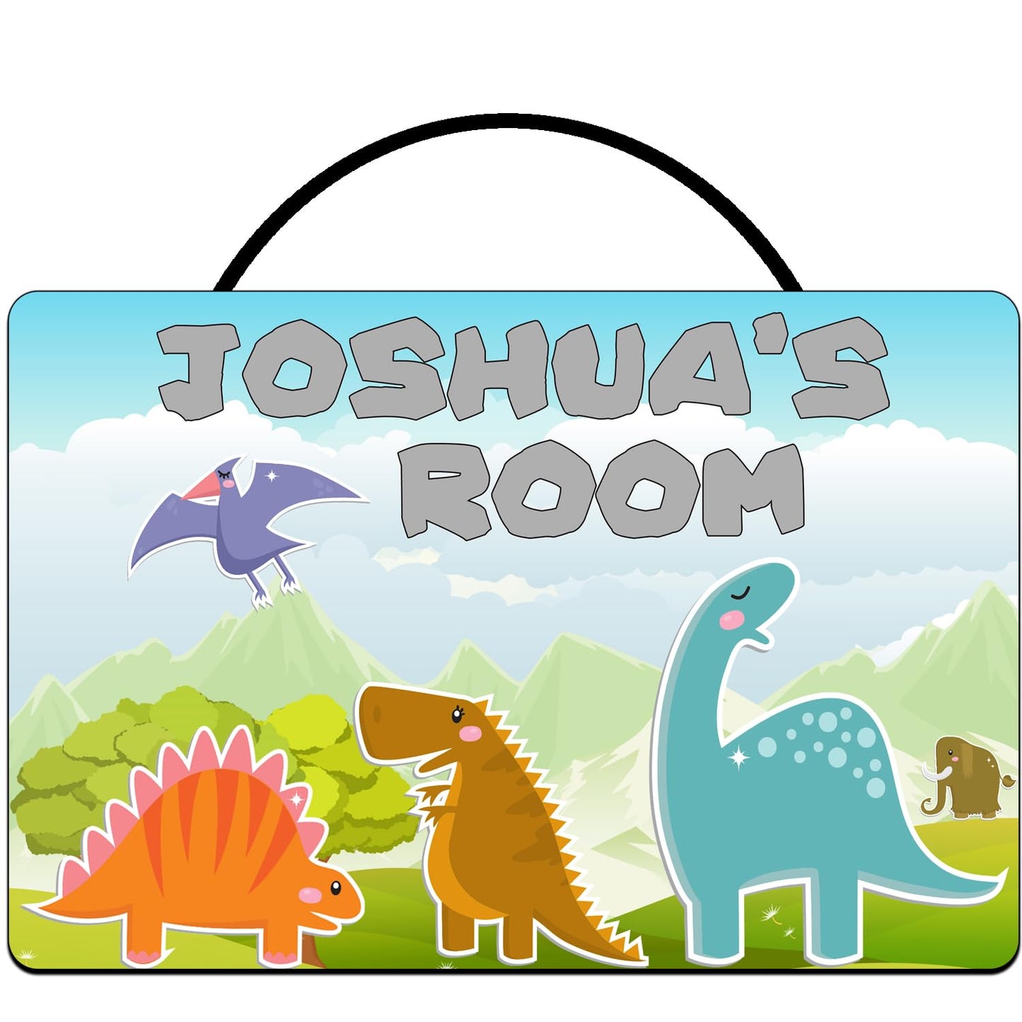 Custom Dinosaur Name Sign for Bedroom | Wall Decor | Unique Gift for Child | Nursery Décor