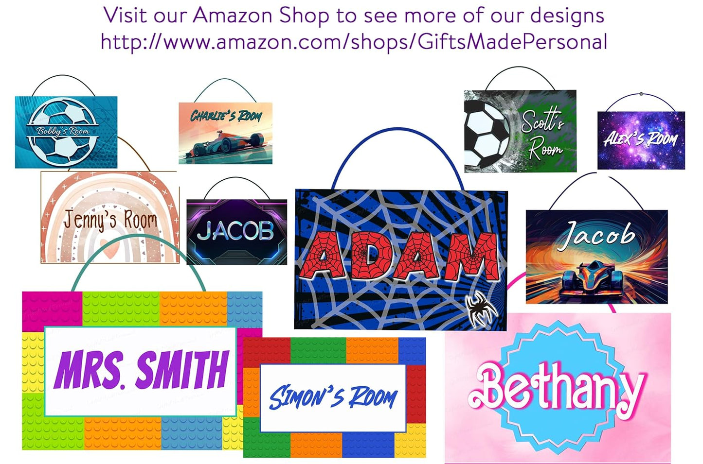 Personalized Sign by Gifts Made Personal | Personalized Halloween Sign | Personalized Halloween Wall Art, Custom Halloween Decor | Personalized Halloween Door Plaque | Customized Halloween Gift