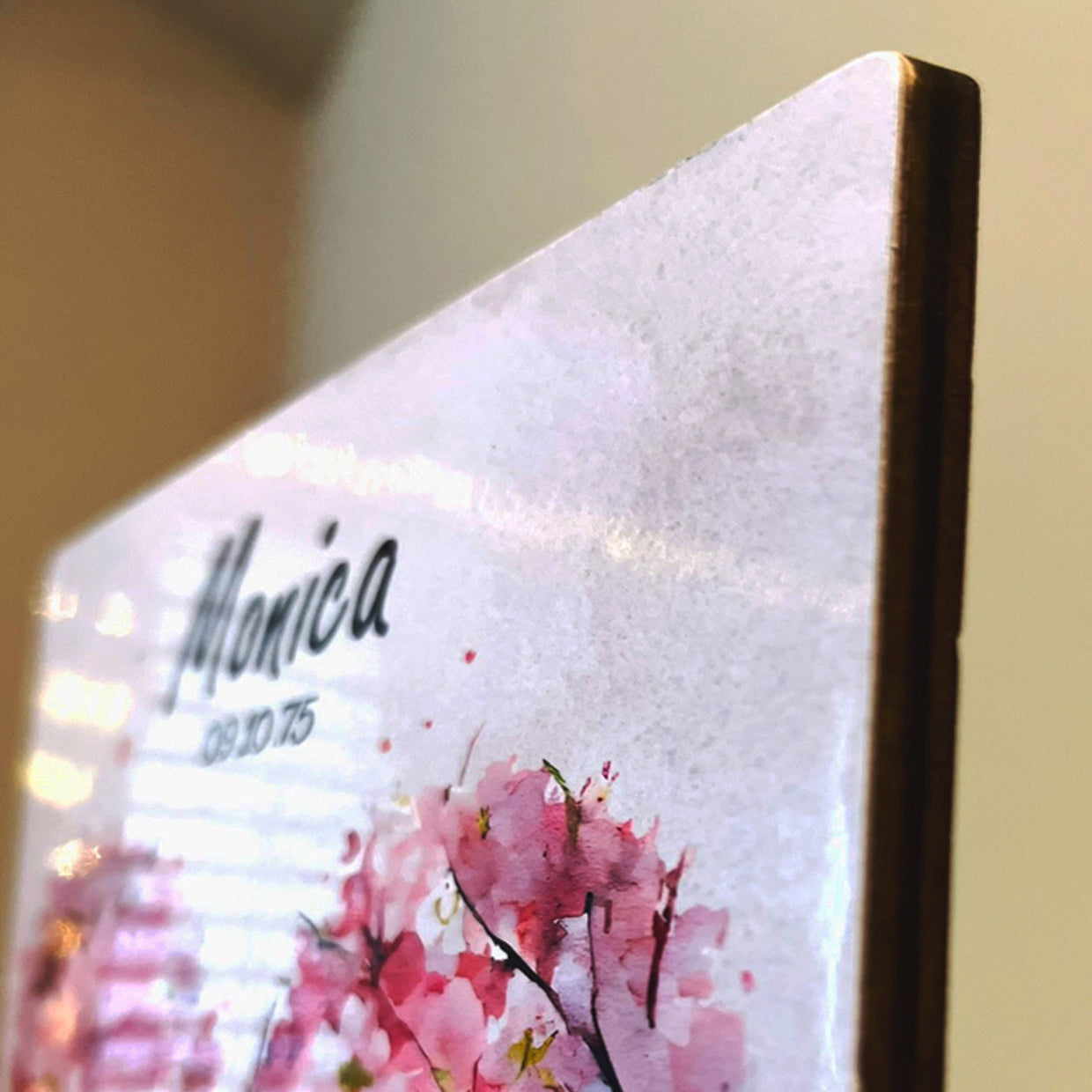 Personalized Carnation Birthday Month Sign | Custom Wood Sign