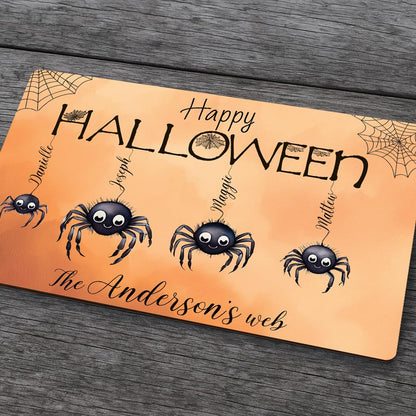 Personalized Halloween Spider Family Sign