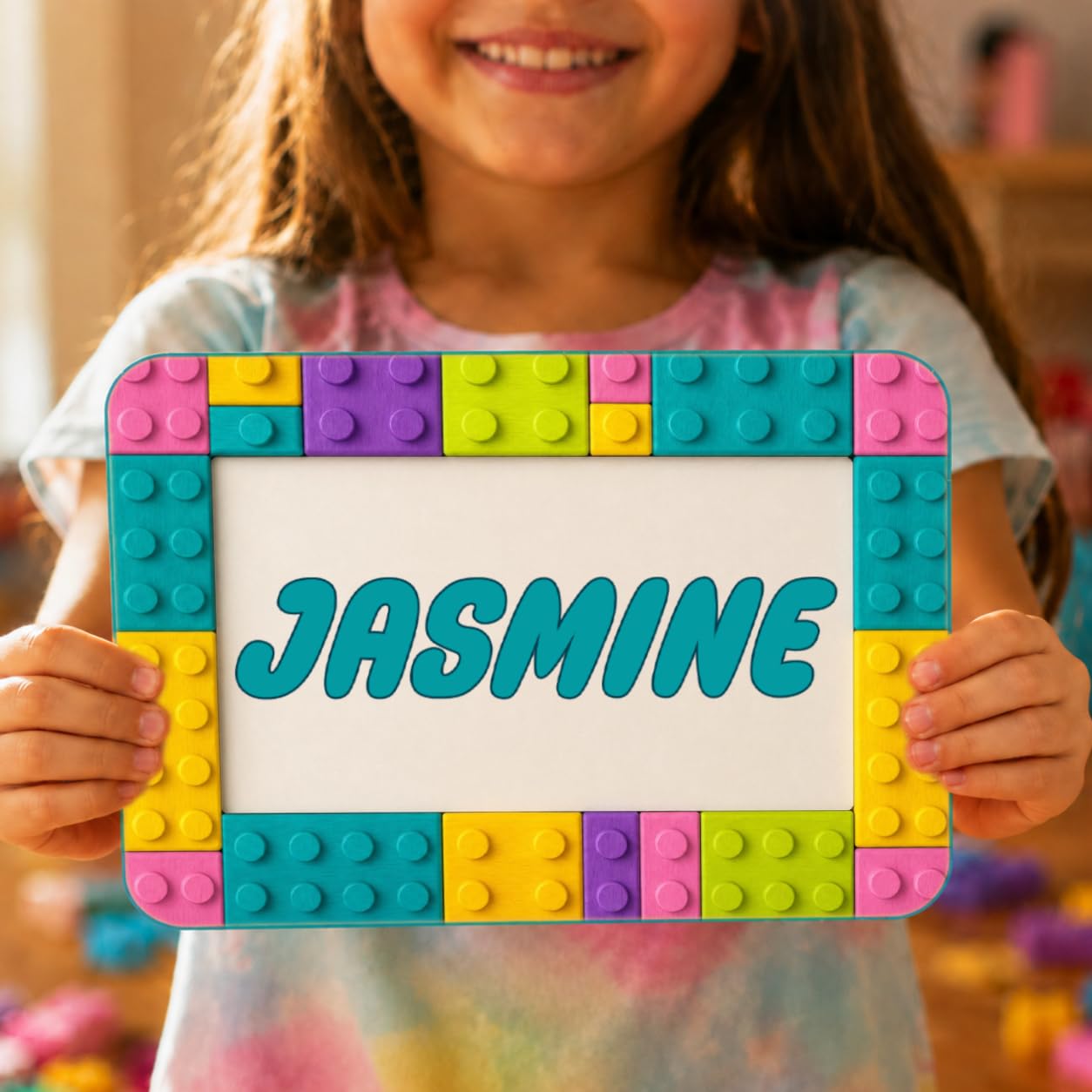 Brick Theme Pastel Room Decor Personalized Name Sign
