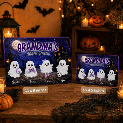 Spooky Cute Fall Decor - Grandma's Boo Crew Personalized Sign