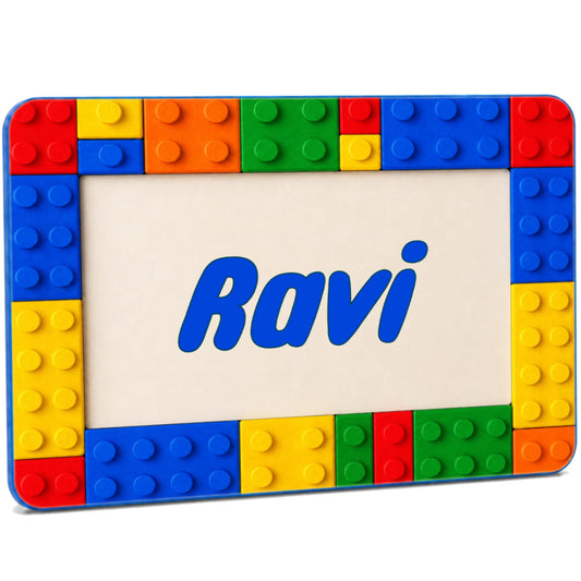 Building Block Bedroom Decor Kids Personalized Name Sign