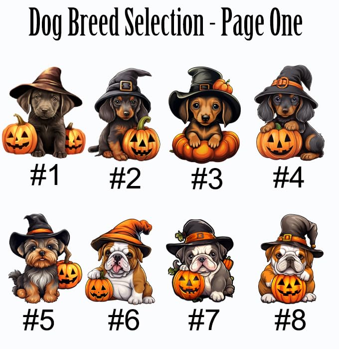 Halloween Dog Sign - Personalized Spooky Cute Fall Decor