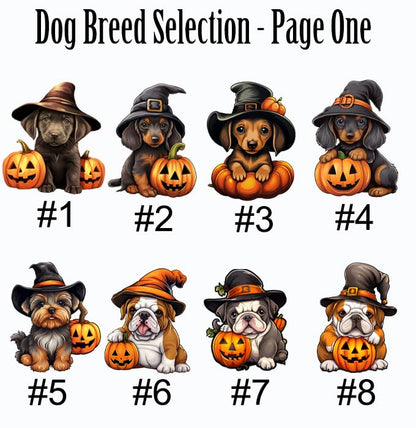 Halloween Dog Sign - Personalized Spooky Cute Fall Decor
