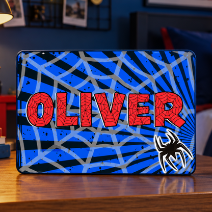 Personalized Superhero Sign - Custom Spider Web Name