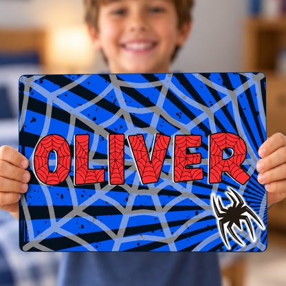 Personalized Superhero Sign - Custom Spider Web Name