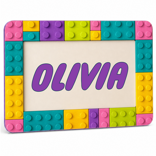 Brick Theme Pastel Room Decor Personalized Name Sign
