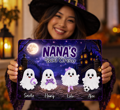 Spooky Cute Fall Decor - Grandma's Boo Crew Personalized Sign