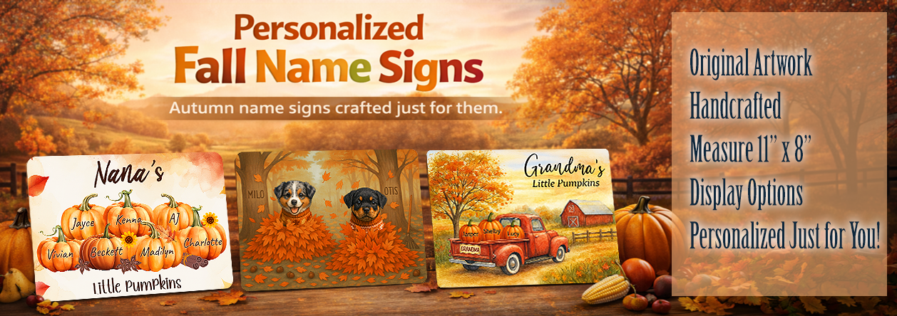 Personalized Fall Sign Banner