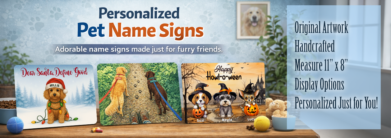Personalized Pets Sign Banner